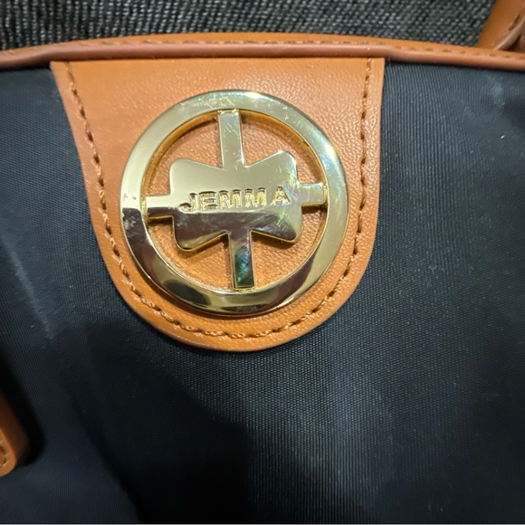 JEMMA Birdie 43 Black Duffle Gym Bag Tote Diaper Baby Bag Makeup Bag - Picture 14 of 16